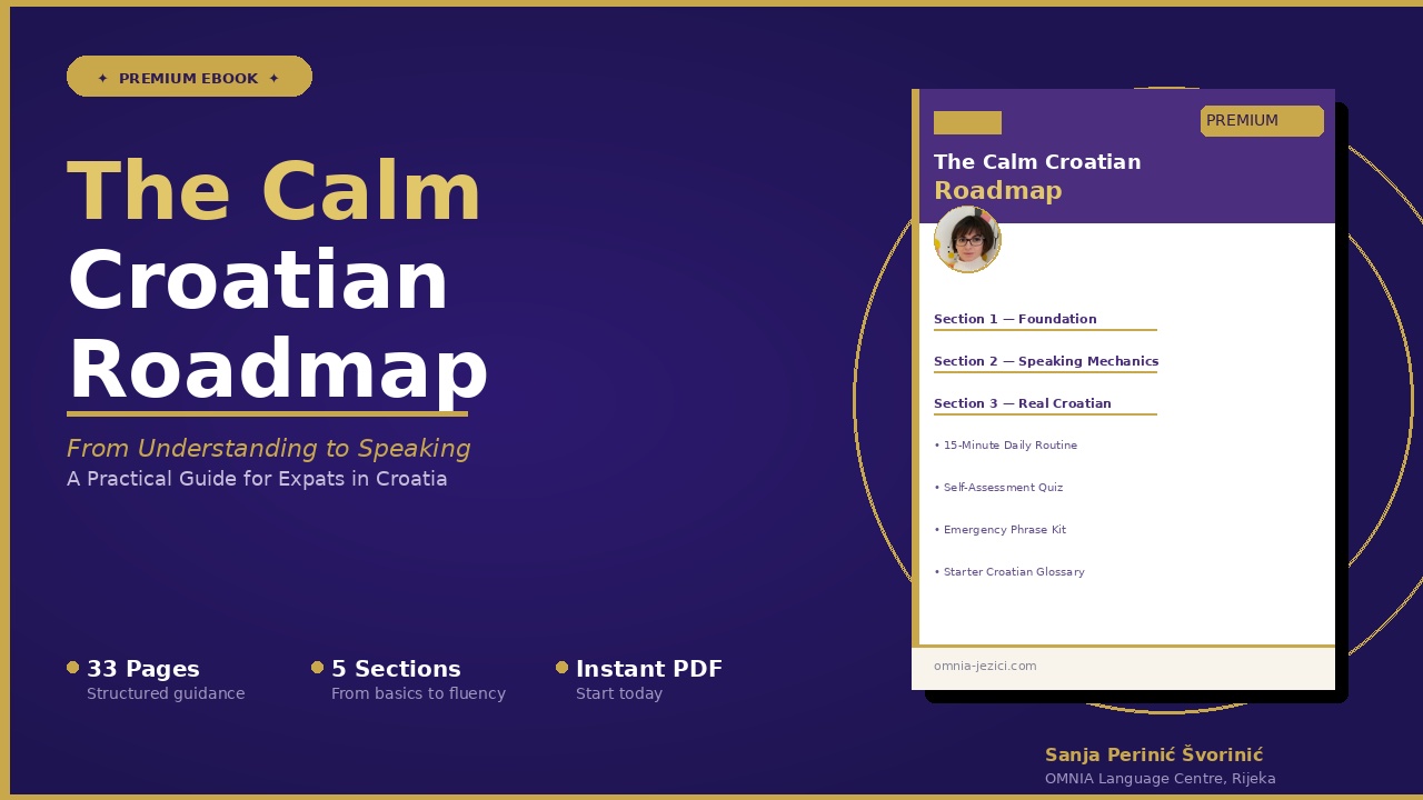 The Calm Croatian Roadmap — From Understanding to Speaking